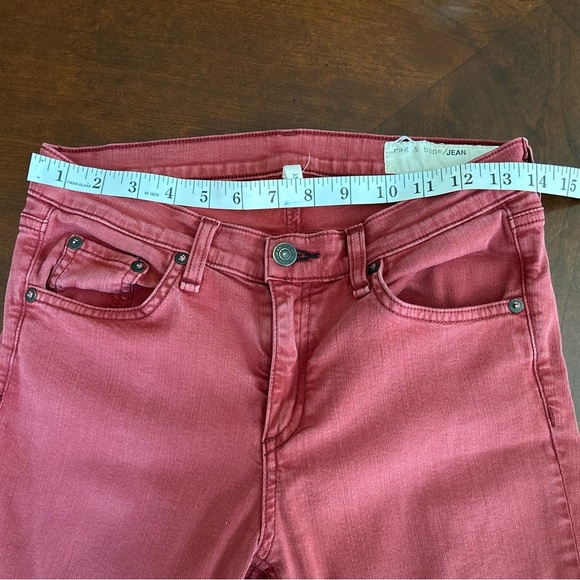 Rag and Bone | Washed Red Skinny Jeans - Picture 6 of 11